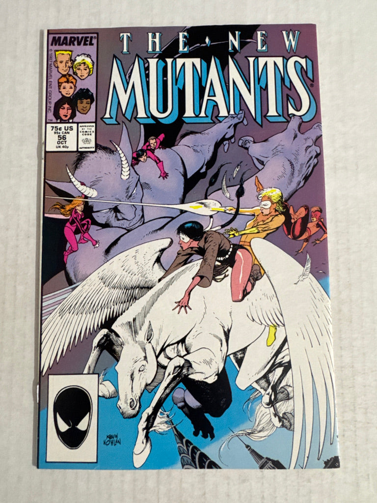 NEW MUTANTS #56 VF/NM Kevin Nowlan Cover