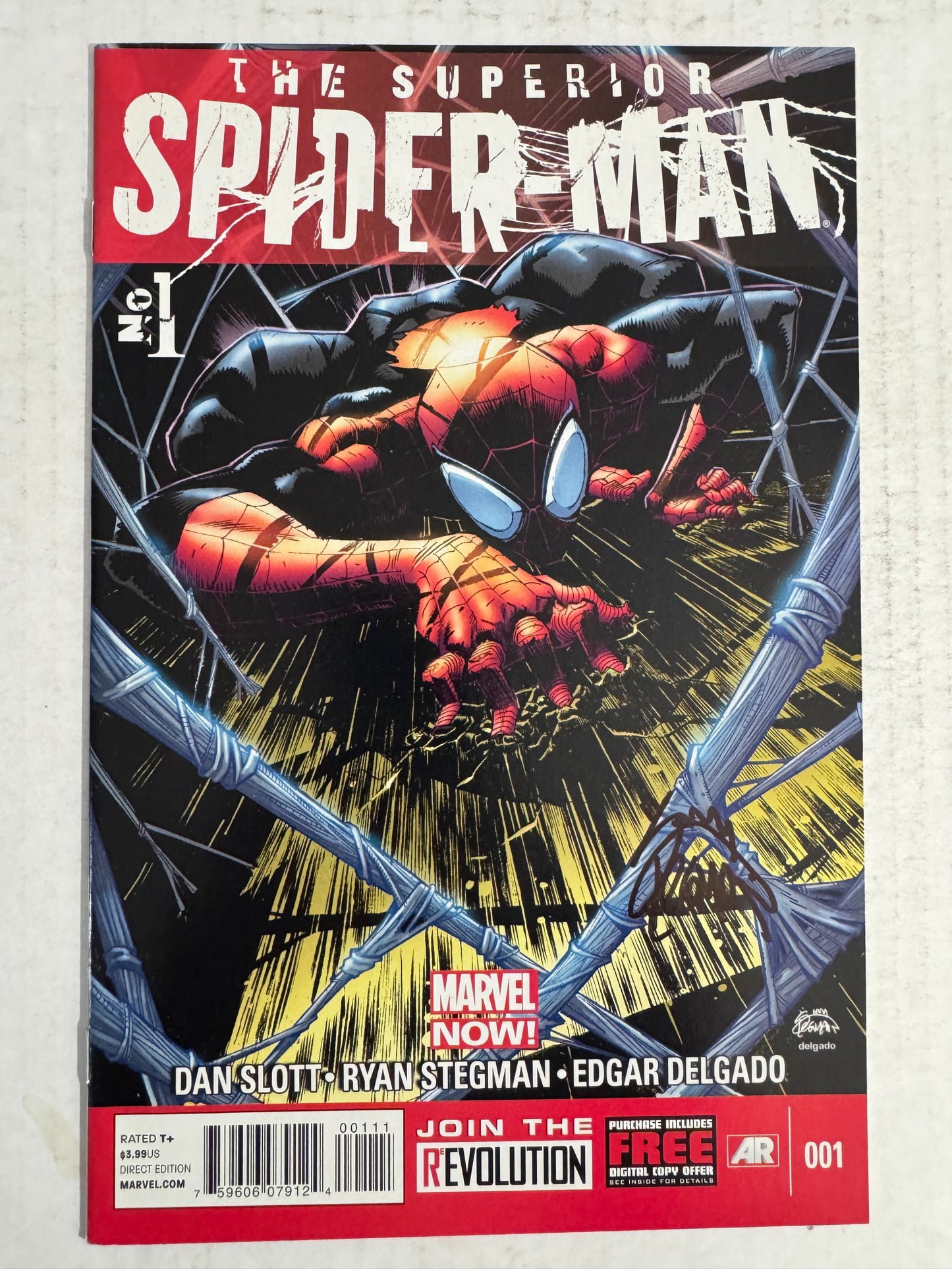 SUPERIOR SPIDER-MAN #1 NM SIGNED by Ryan Stegman