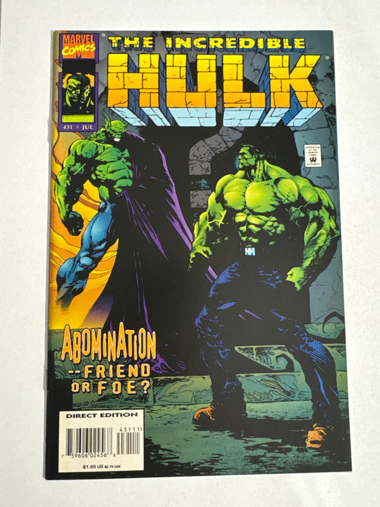 INCREDIBLE HULK #431 NM Liam Sharp Cover