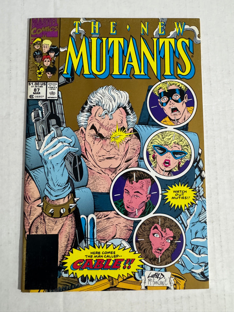 NEW MUTANTS #87 Rob Liefeld & Todd McFarlane 2nd Print Gold Variant 1ST APPEARANCE