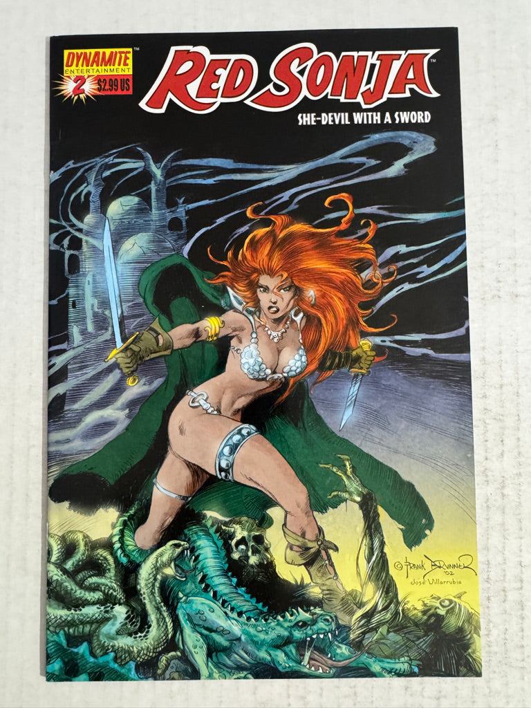 RED SONJA #2 VF Frank Brunner Variant
