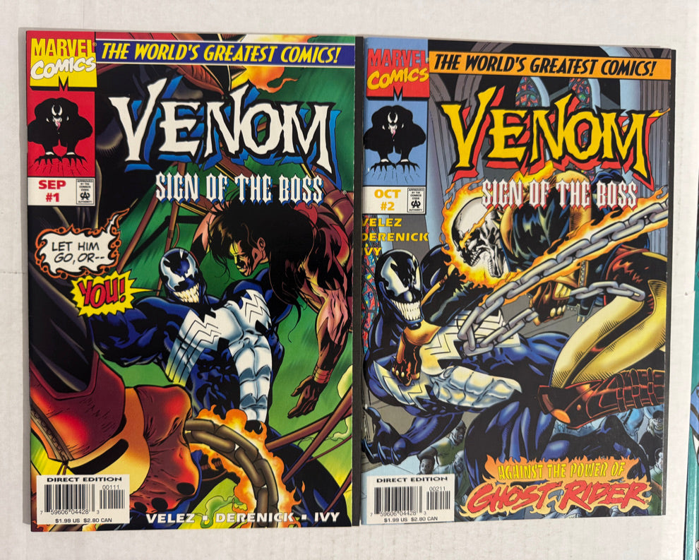 VENOM Sign of The Boss #1-2 NM- SET