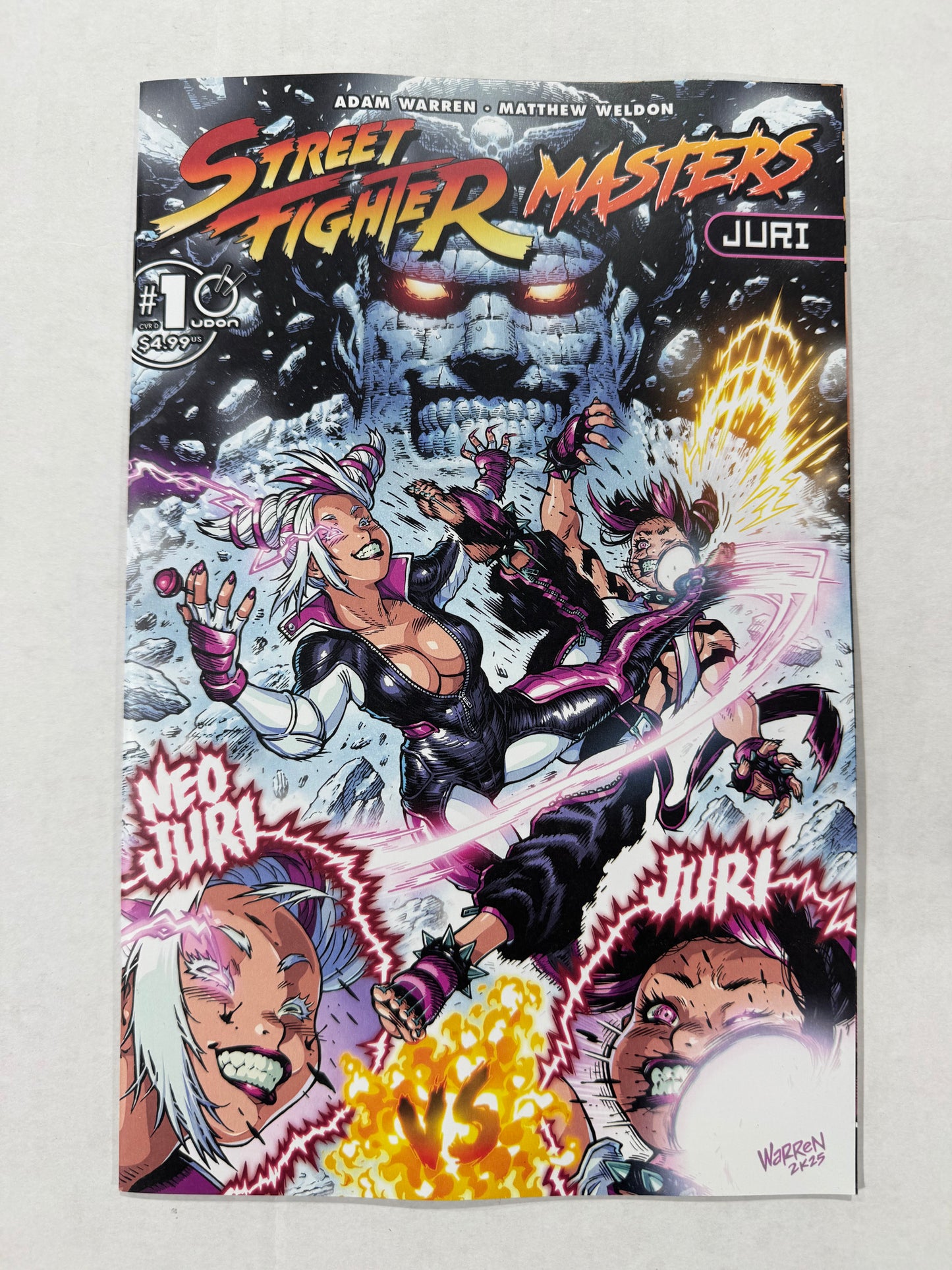 STREET FIGHTER MASTERS: JURI #1 NM Cover D 1:5 Adam Warren Variant
