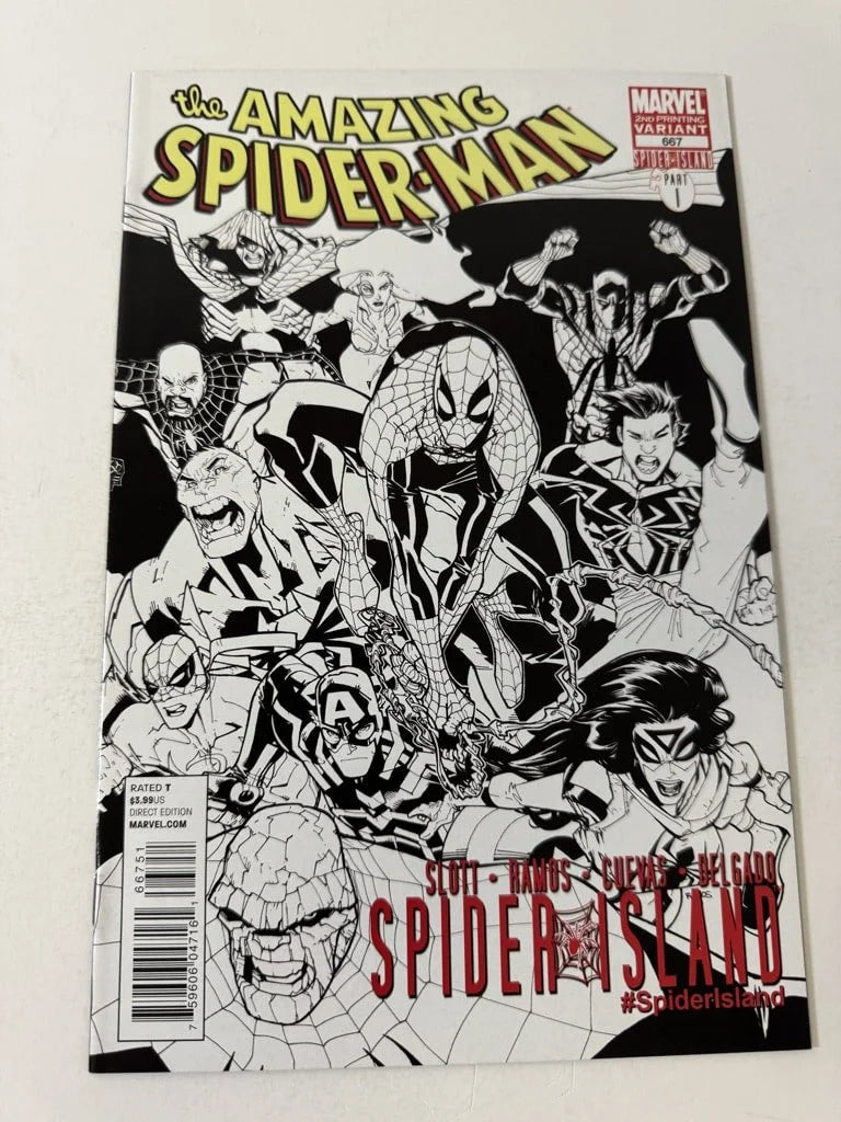 AMAZING SPIDER-MAN #667 NM- 2nd Print B Humberto Ramos Variant