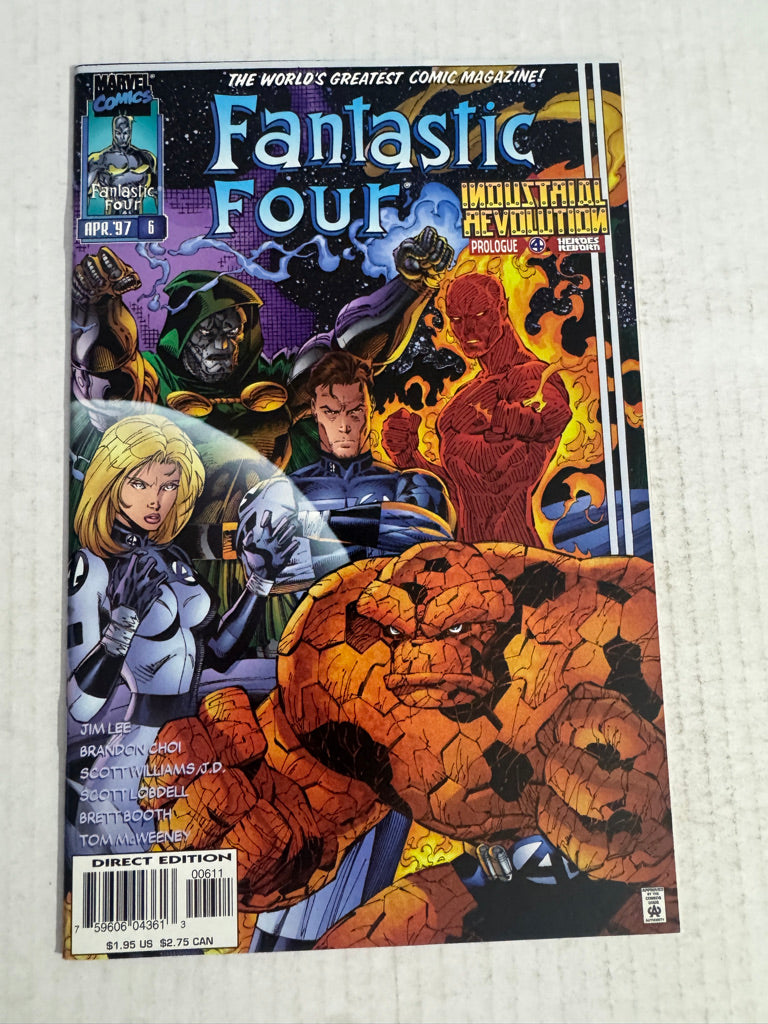 FANTASTIC FOUR #6 Vol 2 Jim Lee Cover