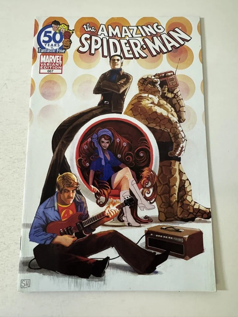 AMAZING SPIDER-MAN #667 NM- Stephanie Hans Fantastic Four Variant