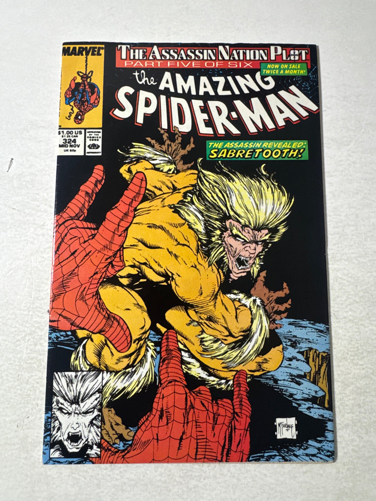 AMAZING SPIDER-MAN #324 VF/NM Todd McFarlane Cover