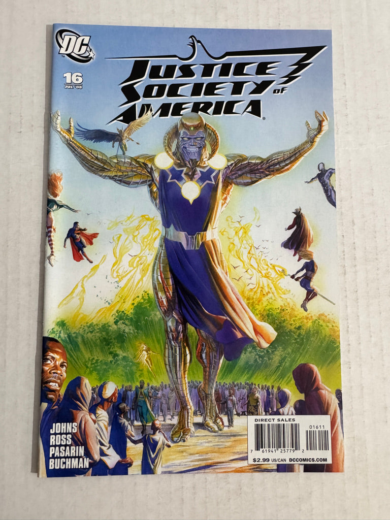 JUSTICE SOCIETY OF AMERICA #16 Vol 3 Alex Ross Cover
