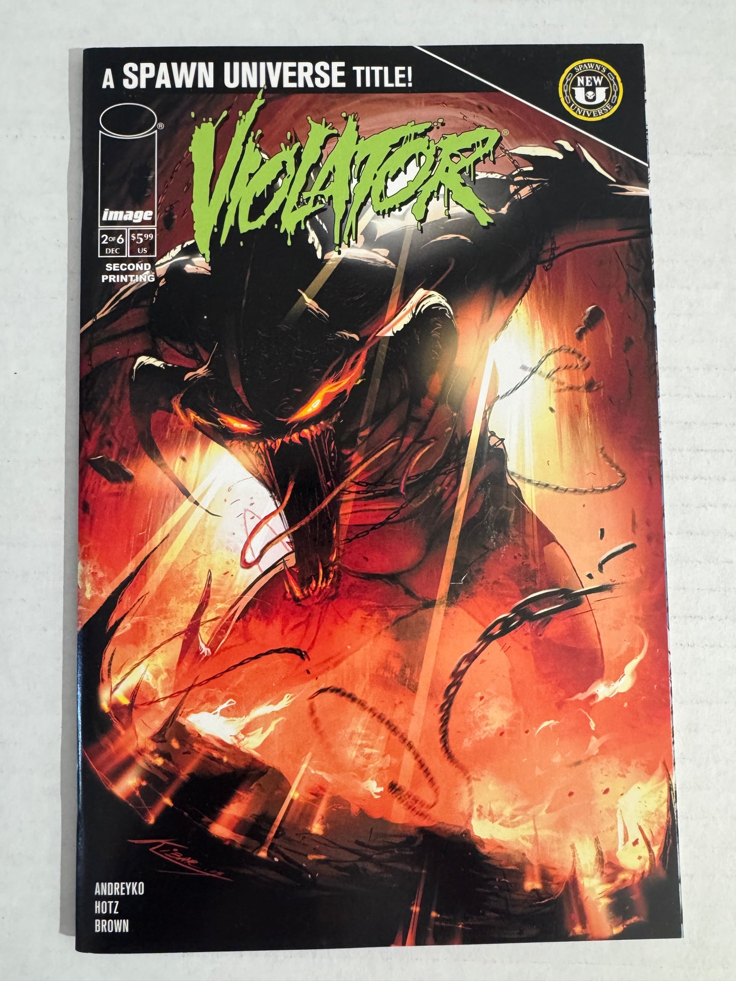 Spawn Universe: VIOLATOR #2 Vol 2 NM- 2nd Print Variant