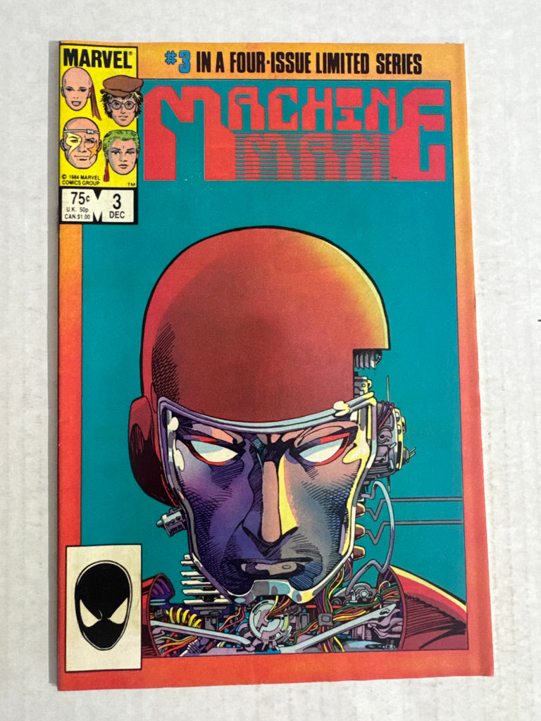 MACHINE MAN #3 Vol 2 VF/NM Barry Windsor-Smith Cover