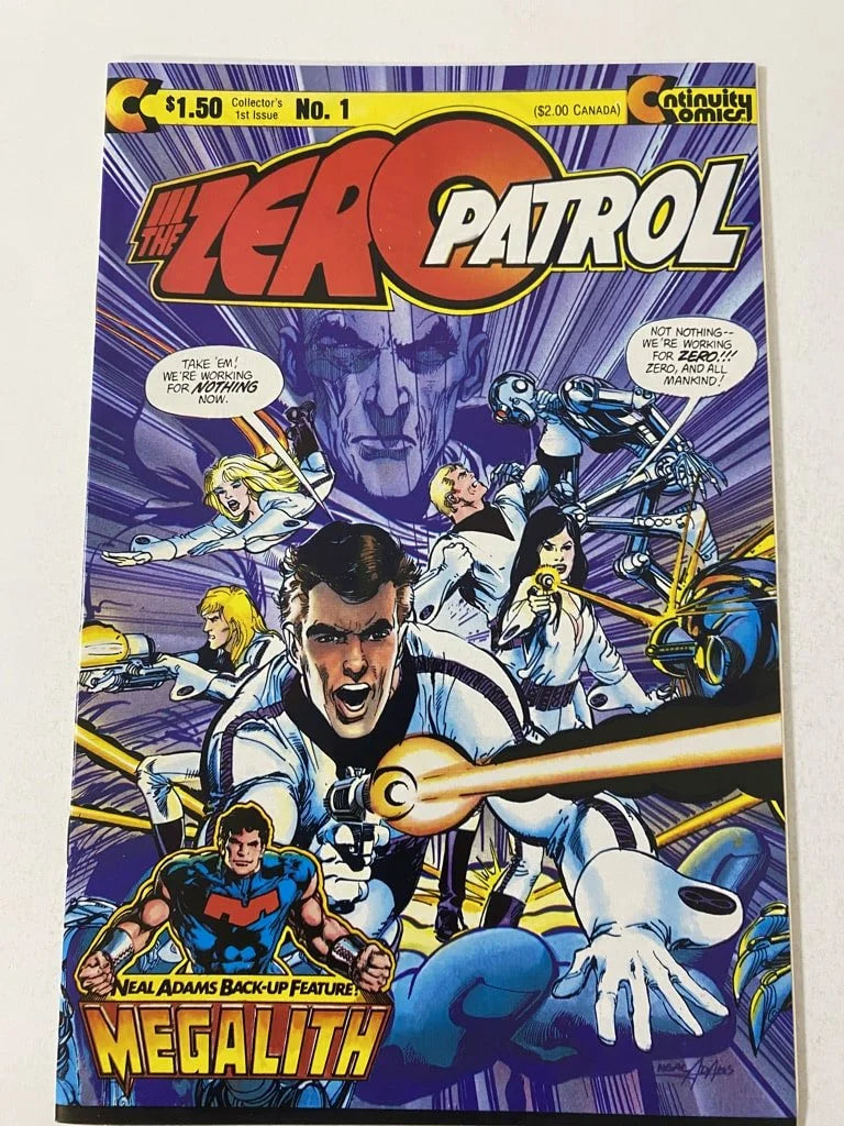 THE ZERO PATROL #1 VF NEWSSTAND Neal Adams Cover
