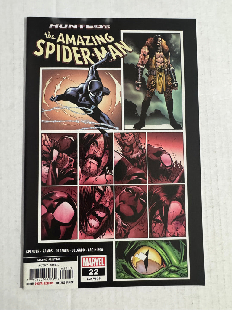 AMAZING SPIDER-MAN #22 Vol 5 NM 2nd Print Humberto Ramos Variant