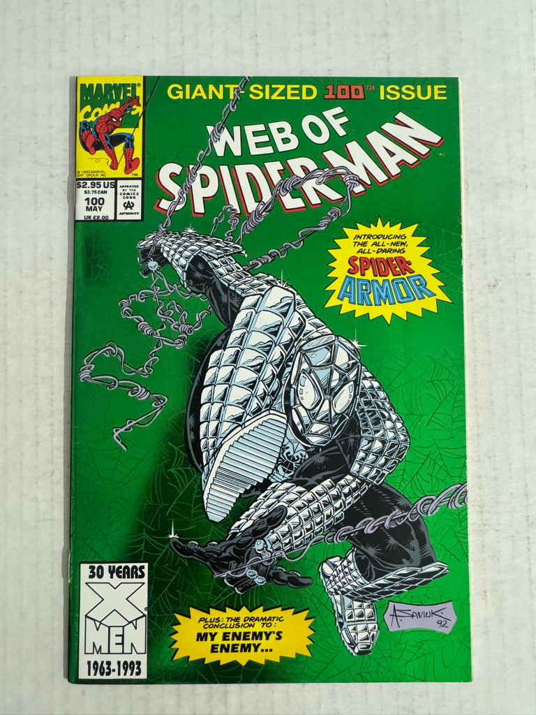 WEB OF SPIDER-MAN #100 NM Foil Cover