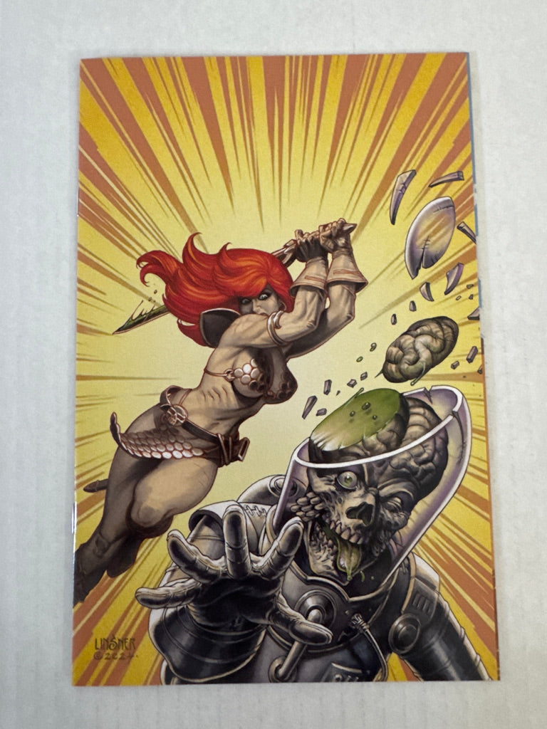 RED SONJA MARS ATTACKS #2 NM Joseph Michael Linsner Virgin Variant