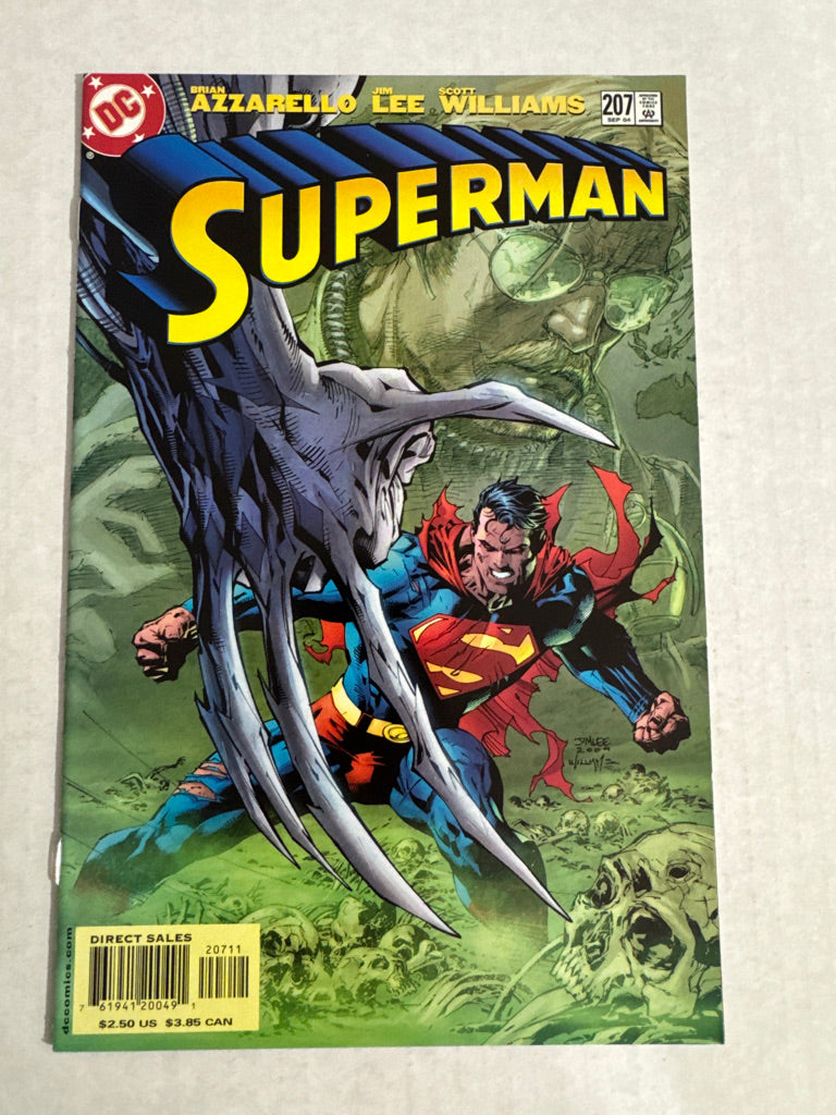 SUPERMAN #206 Vol 2 NM Jim Lee Cover