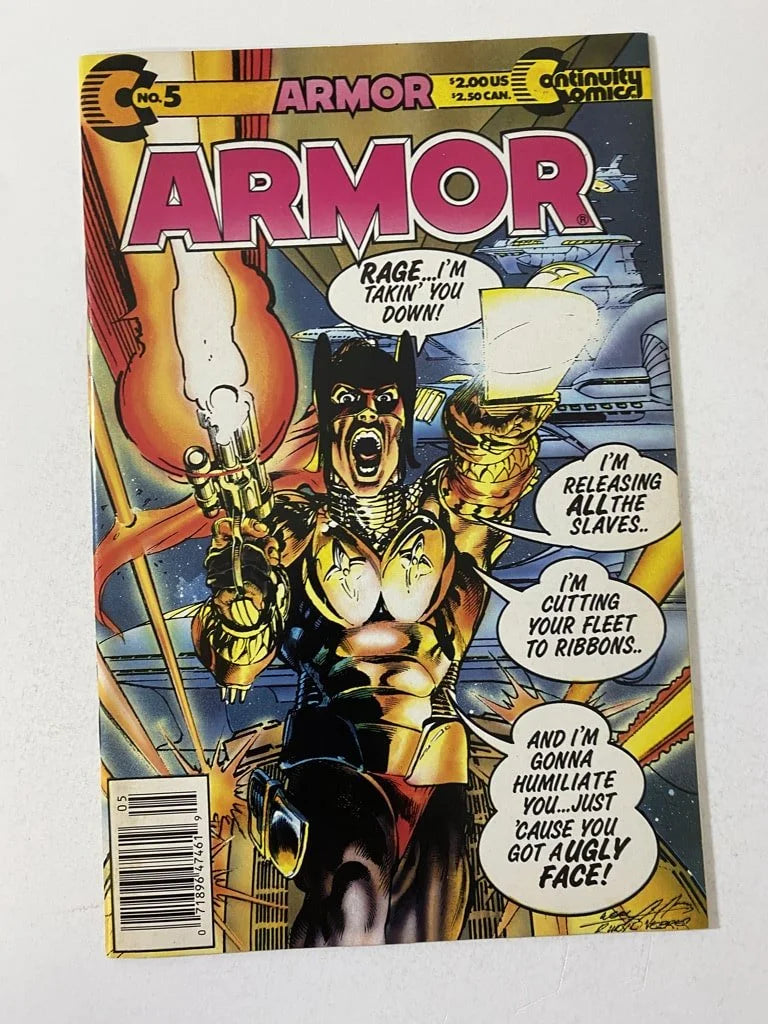 ARMOR #5 VG+ NEWSSTAND Neal Adams Cover