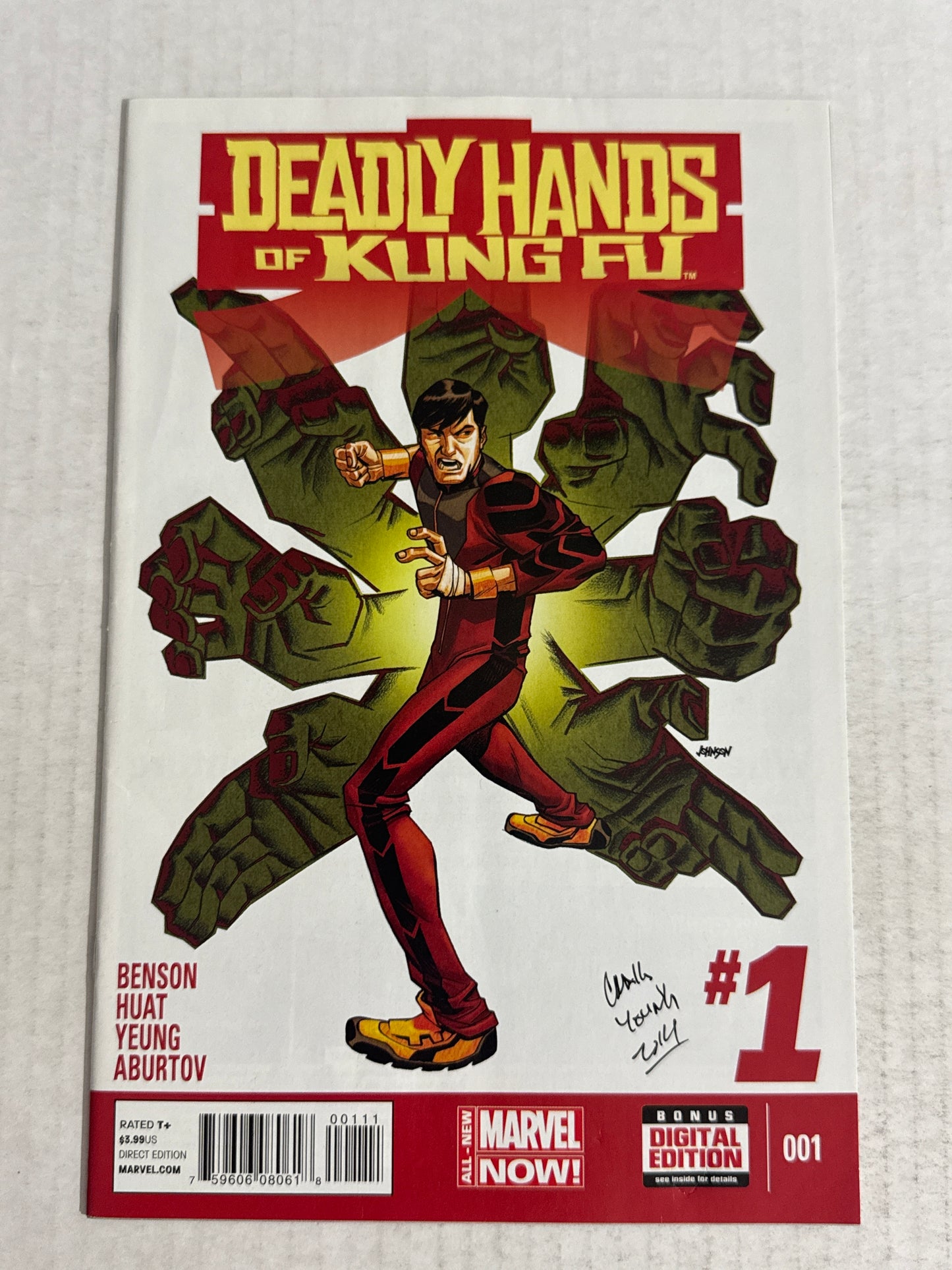 DEADLY HANDS OF KUNG FU #1 NM- SIGNED by Craig Yeung