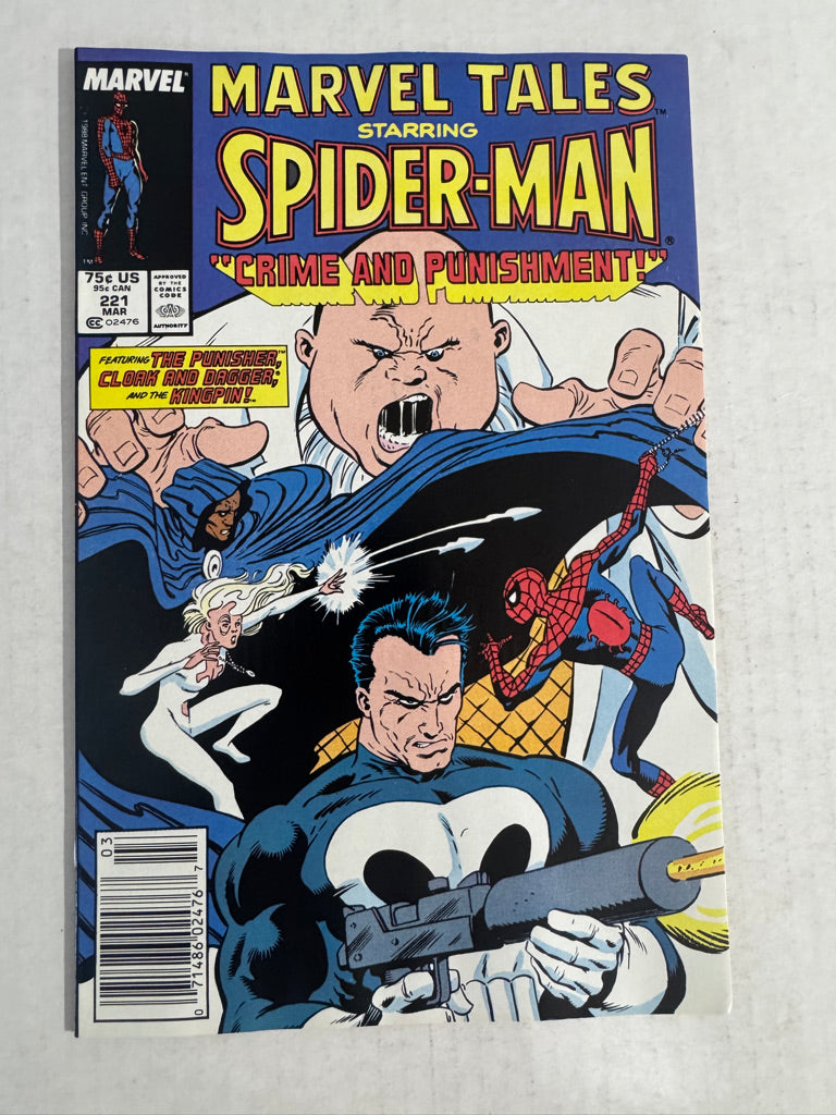 MARVEL TALES #221 VF/NM Mike Zeck Cover NEWSSTAND
