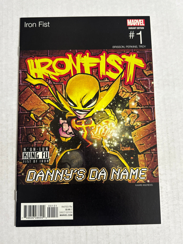 IRON FIST #1 Vol 5 Kaare Andrews Hip Hop Variant