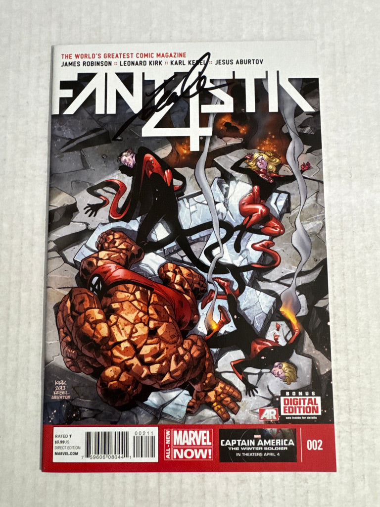FANTASTIC FOUR #2 Vol 5 NM- SIGNED by Leonard Kirk