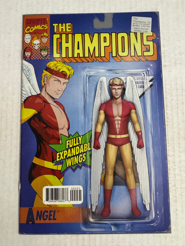 THE CHAMPIONS #2 Vol 2 NM- Christopher Action Figure Variant