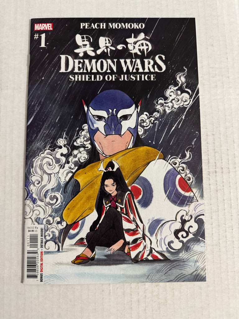 DEMON WARS SHIELD OF JUSTICE #1 NM Peach Momoko Cover