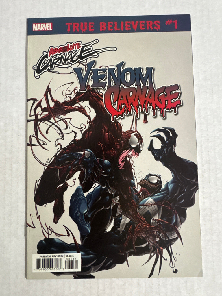 VENOM CARNAGE #1 NM True Believers Clayton Crain Variant