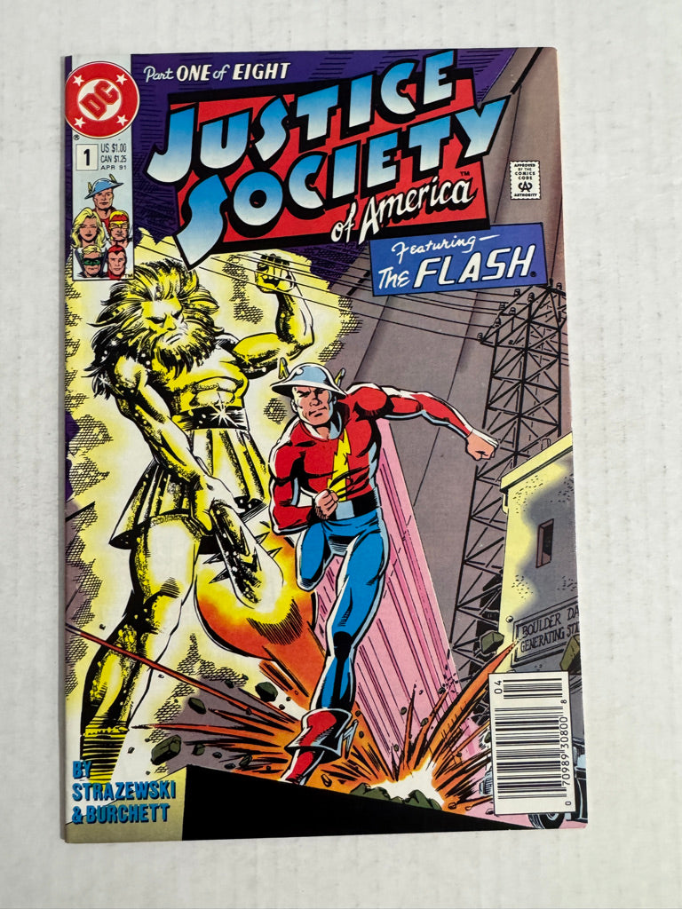 JUSTICE SOCIETY OF AMERICA #1 VF NEWSSTAND