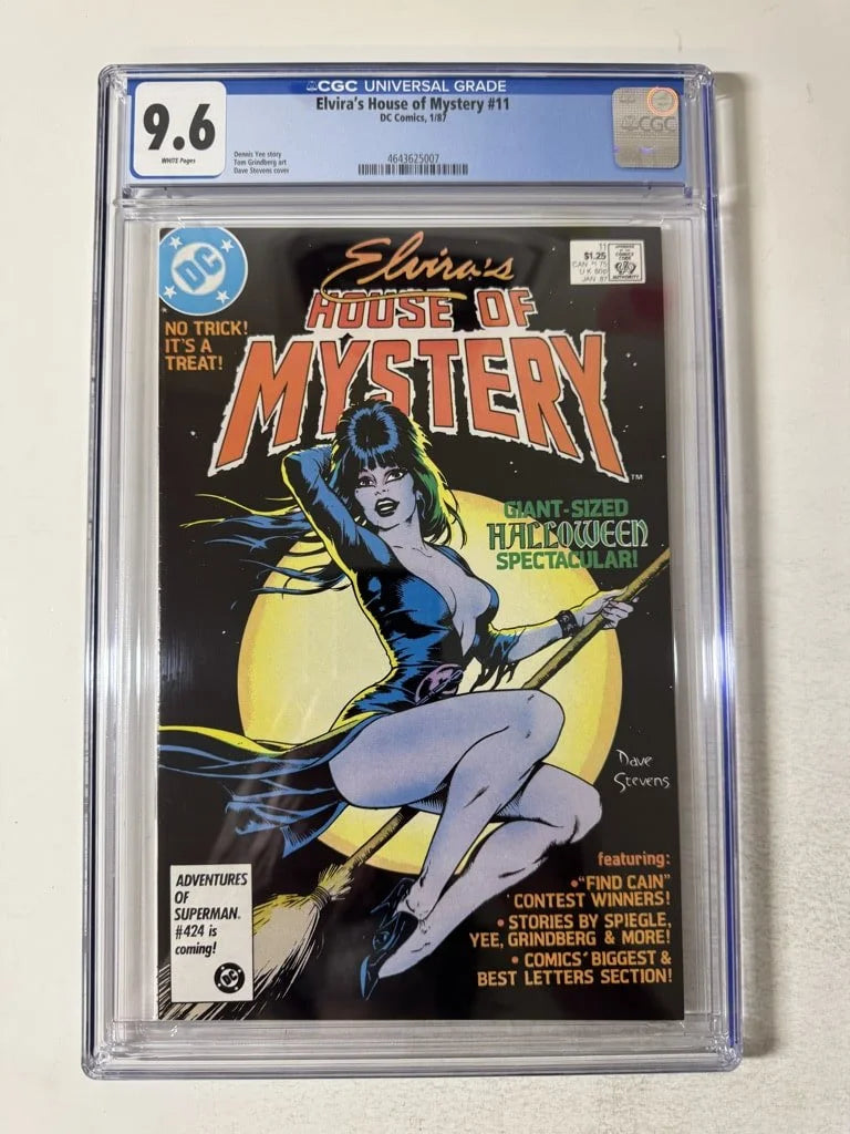 ELVIRA'S HOUSE OF MYSTERY #11 CGC 9.6 Dave Stevens Cover