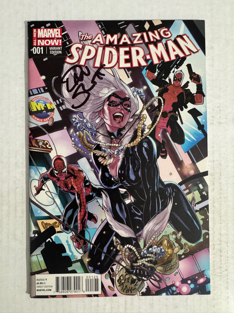 AMAZING SPIDER-MAN #1 VOl 3 NM Terry Dodson Store Exclusive Variant SIGNED by Dan Slott 1ST APPEARANCE