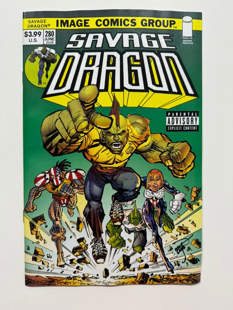 SAVAGE DRAGON #280 NM 2nd Printing Erik Larsen