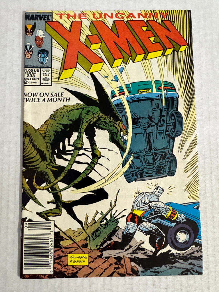UNCANNY X-MEN #233 VF Marc Silvestri Cover NEWSSTAND