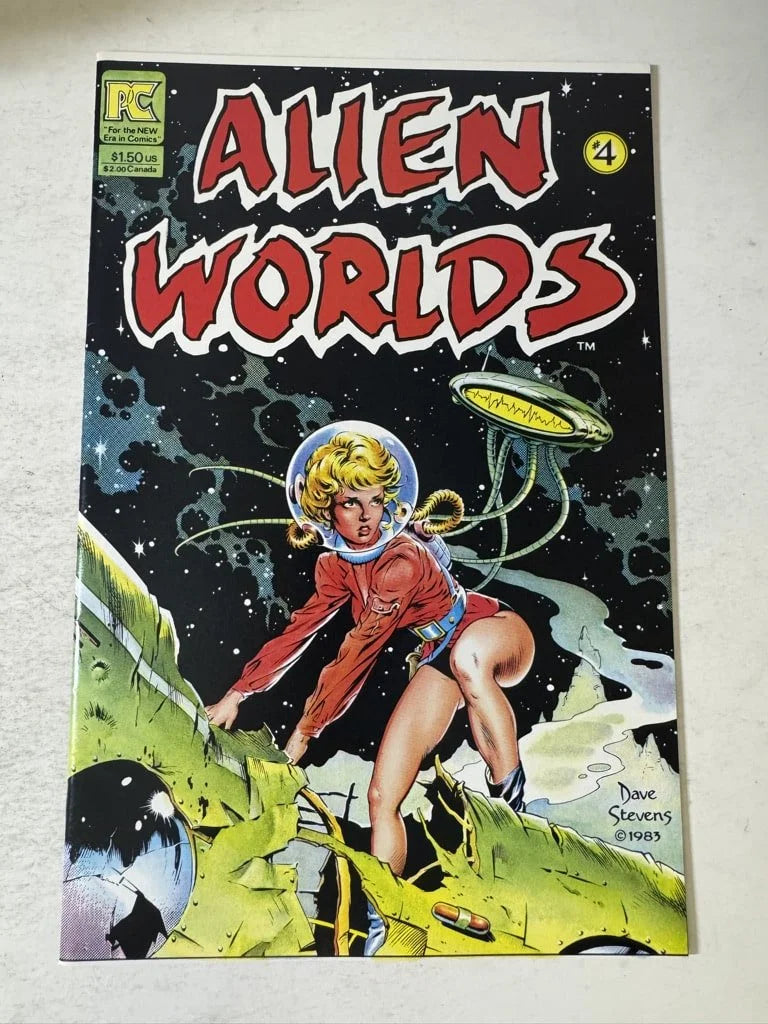 ALIEN WORLDS #4 NM Dave Stevens Cover