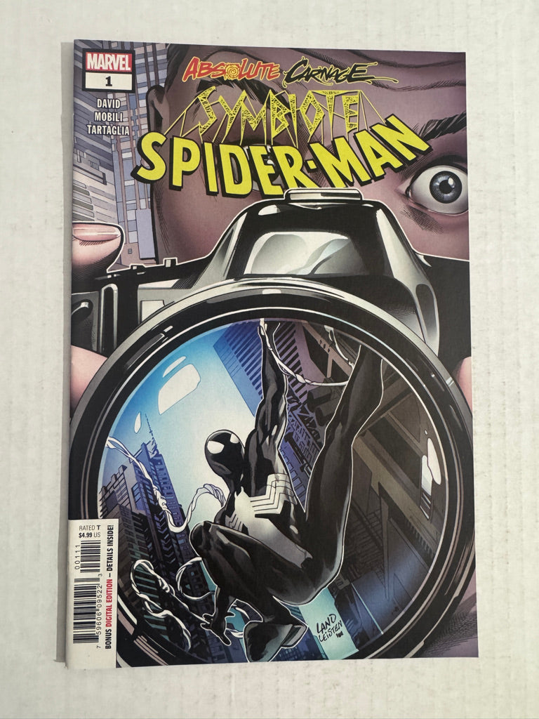 SYMBIOTE SPIDER-MAN Absolute Carnage #1 NM Greg Land Cover