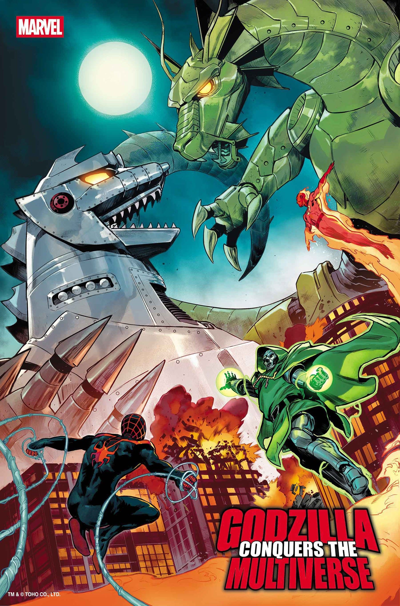 PRE-SALE: GODZILLA CONQUERS THE MULTIVERSE #1 JUAN FRIGERI FOIL VARIANT