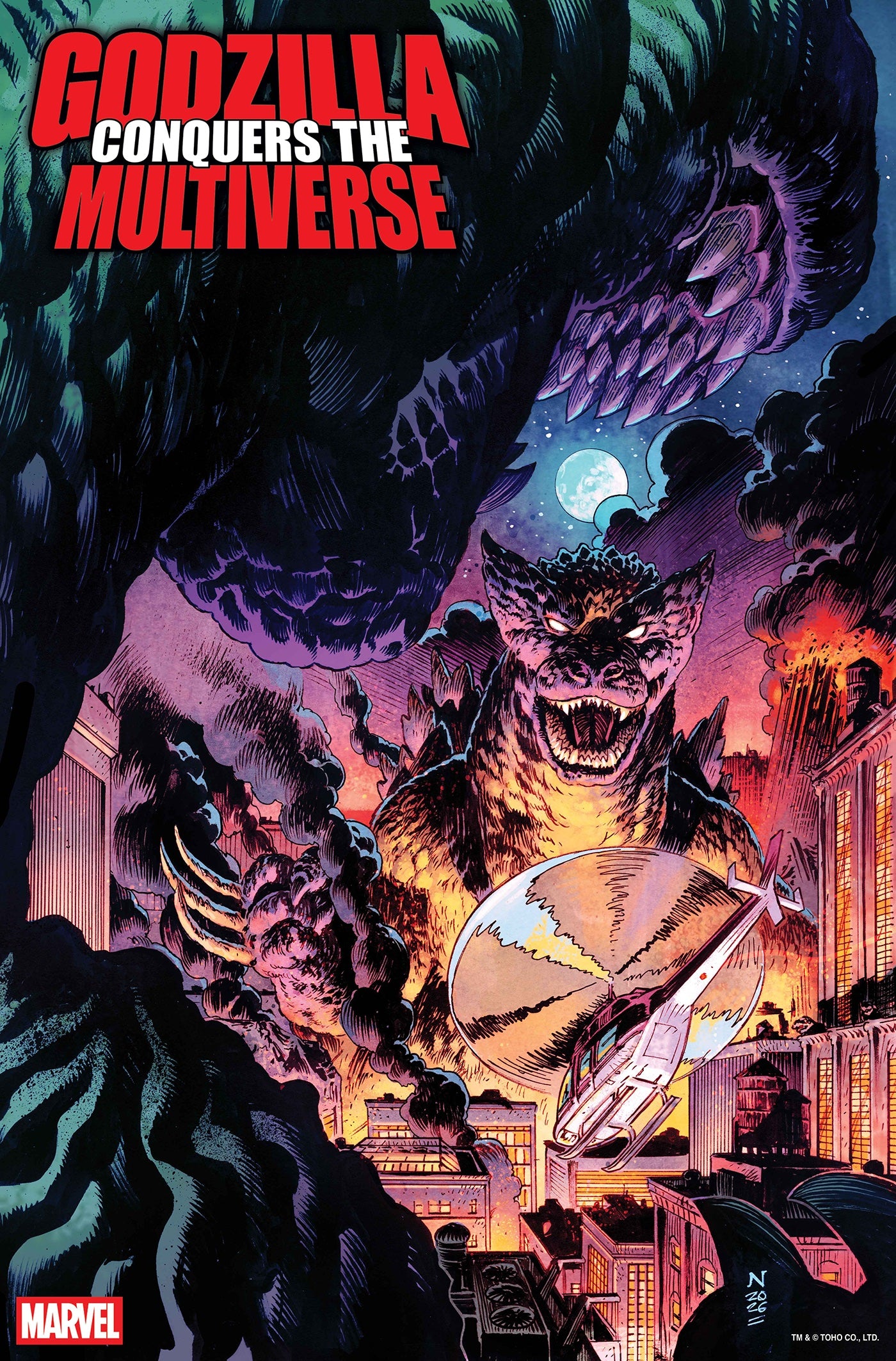 PRE-SALE: GODZILLA CONQUERS THE MULTIVERSE #1 NIC KLEIN HEISEI GODZILLA VARIANT
