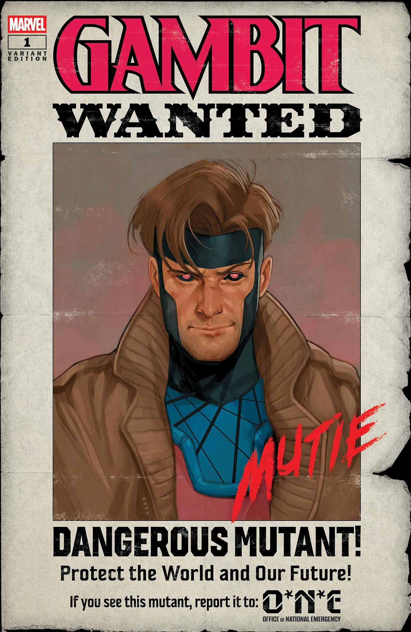 PRE-SALE: GAMBIT: WANTED #1 PHIL NOTO WANTED VARIANT B
