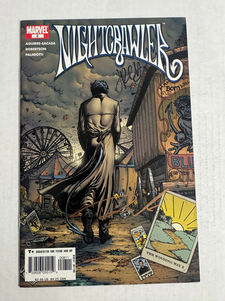 NIGHTCRAWLER #8 NM- SIGNED 2x