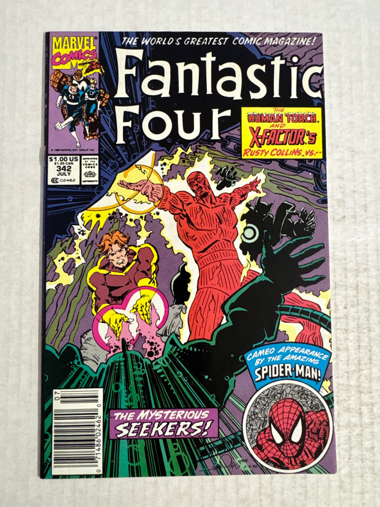 FANTASTIC FOUR #342 VF/NM Walt Simonson Cover NEWSSTAND