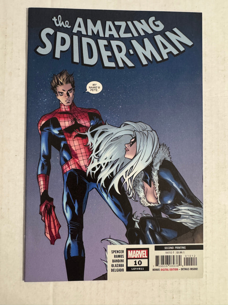 AMAZING SPIDER-MAN #10 Vol 5 NM 2nd Print Humberto Ramos Variant