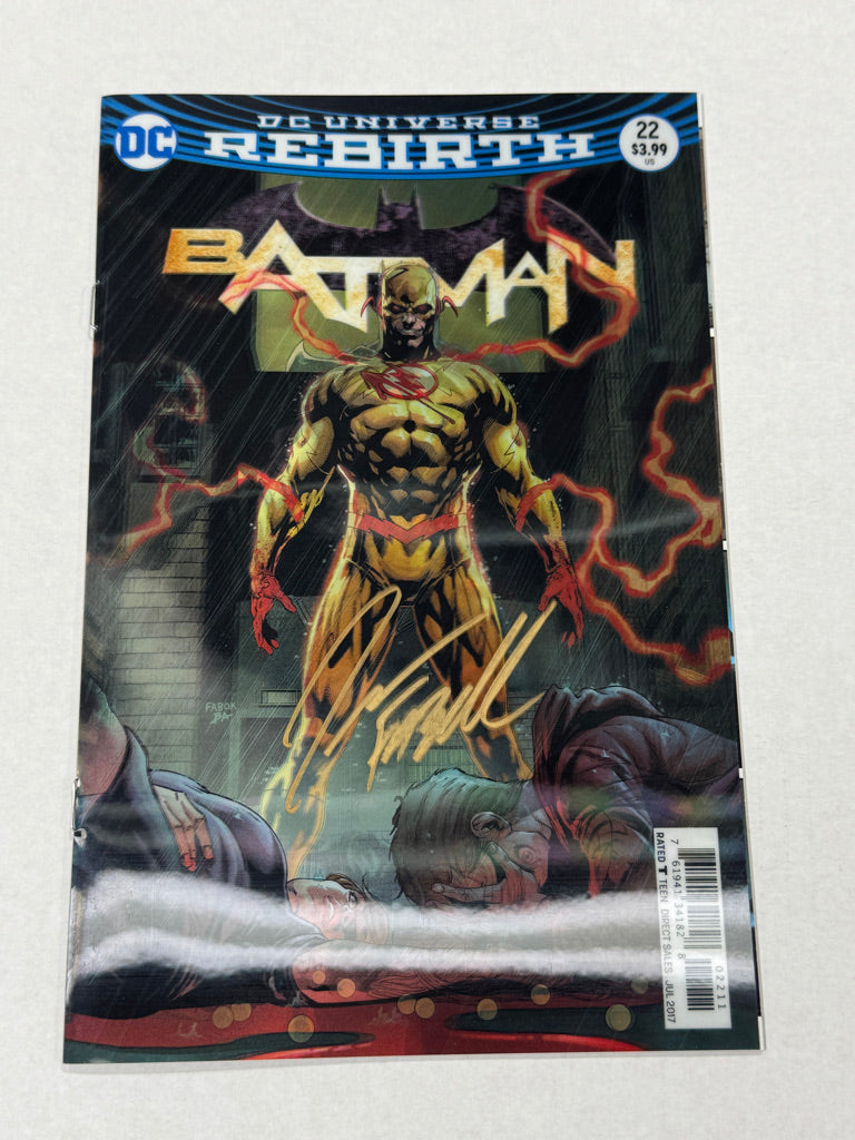 BATMAN #22 Vol 3 NM Lenticular Cover SIGNED by Jason Fabok