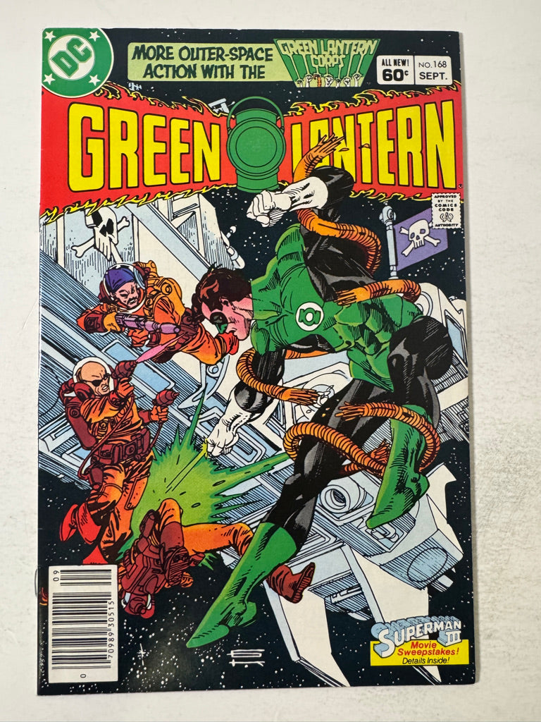 GREEN LANTERN #168 VF/NM NEWSSTAND