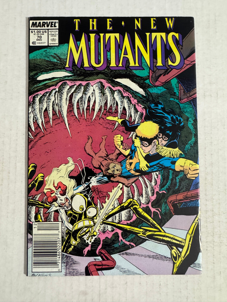 NEW MUTANTS #70 VF/NM NEWSSTAND