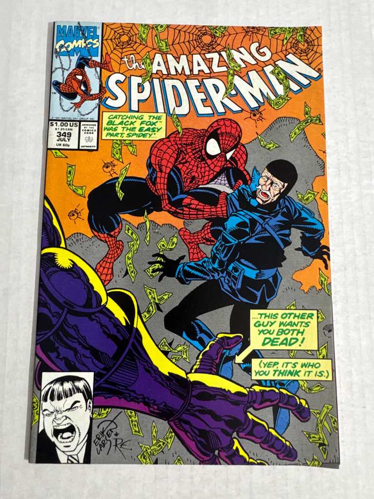 AMAZING SPIDER-MAN #349 NM- Erik Larsen Cover