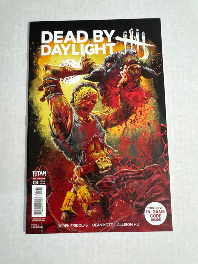 DEAD BY DAYLIGHT Hillbilly #3 NM Gore Variant W/ Game Code
