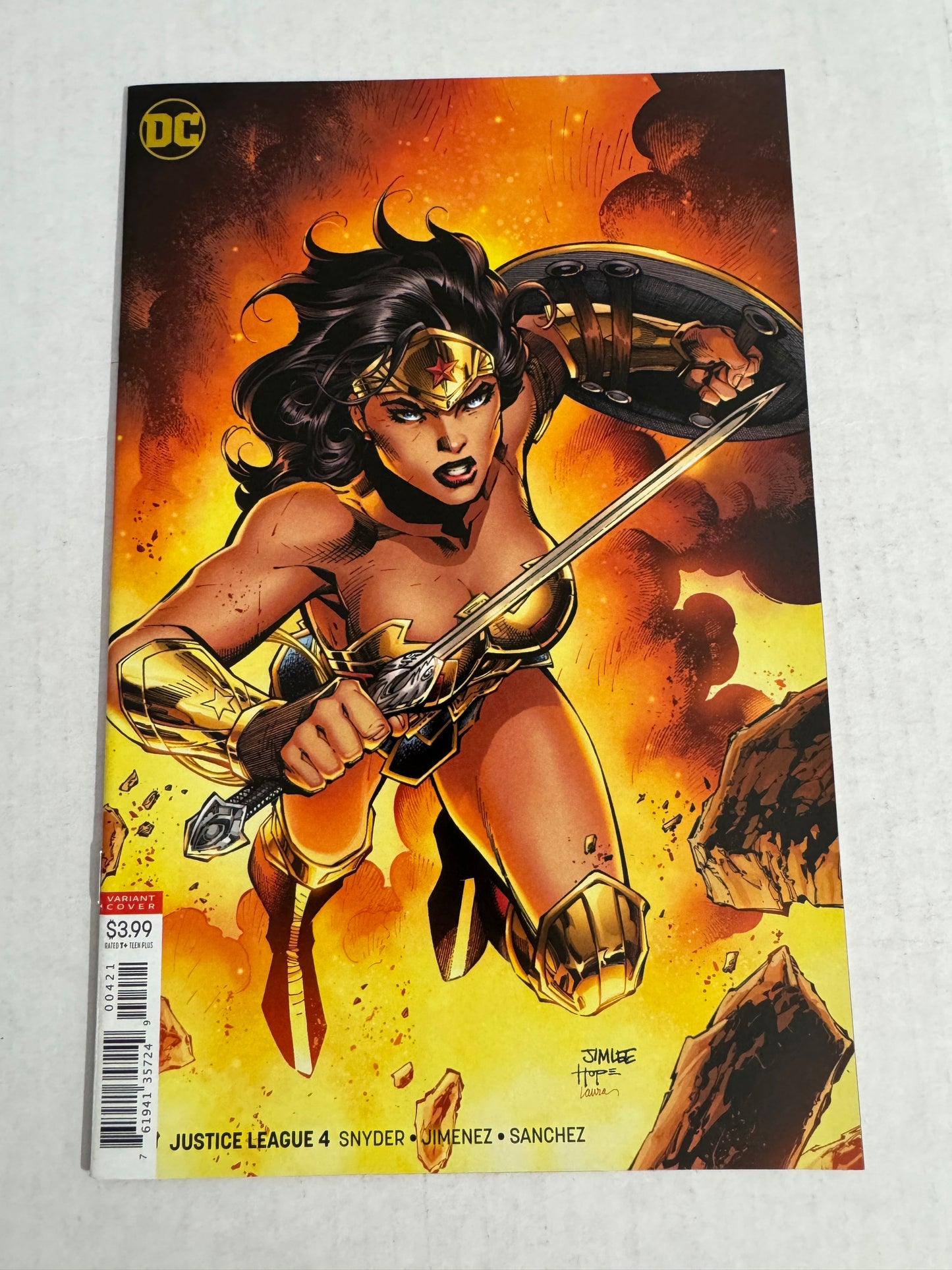 JUSTICE LEAGUE #4 Vol 4 NM Jim Lee Variant