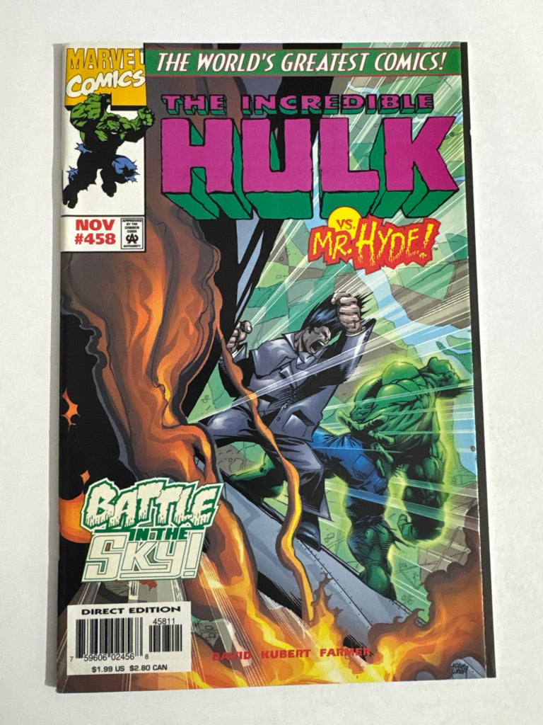 INCREDIBLE HULK #458 VF Adam Kubert Cover