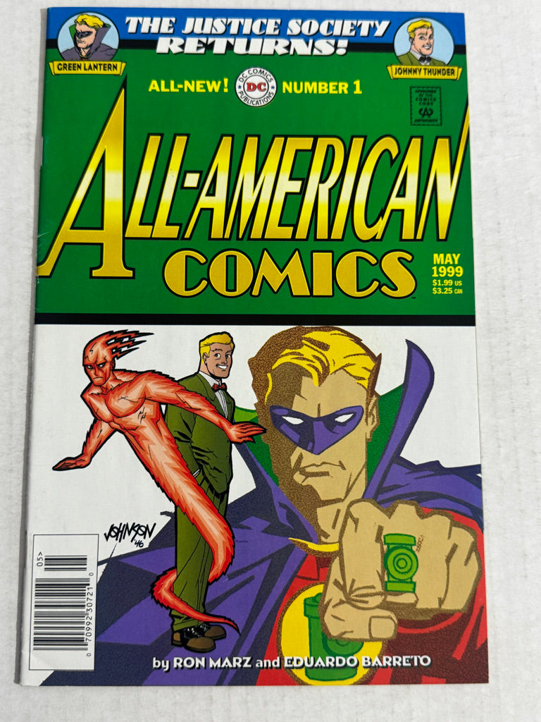 ALL-AMERICAN COMICS #1 VF+ Dave Johnson Cover NEWSSTAND