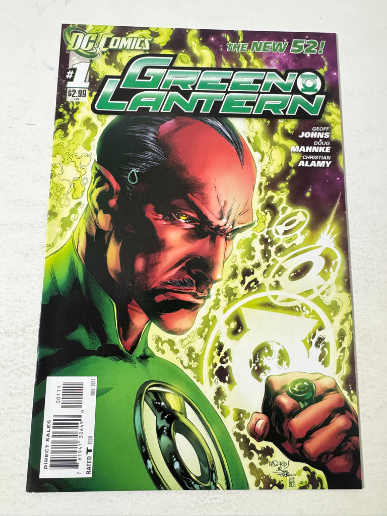 GREEN LANTERN #1 Vol 5 VF+ Error Variant