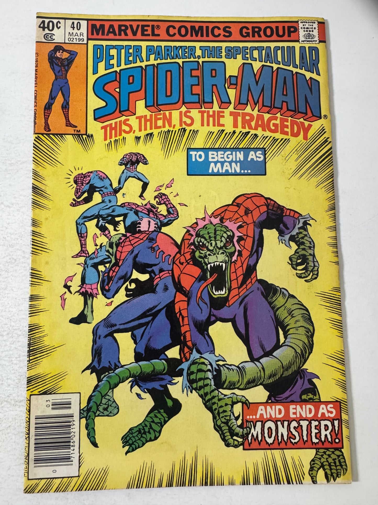 SPECTACULAR SPIDER-MAN #40 FN NEWSSTAND